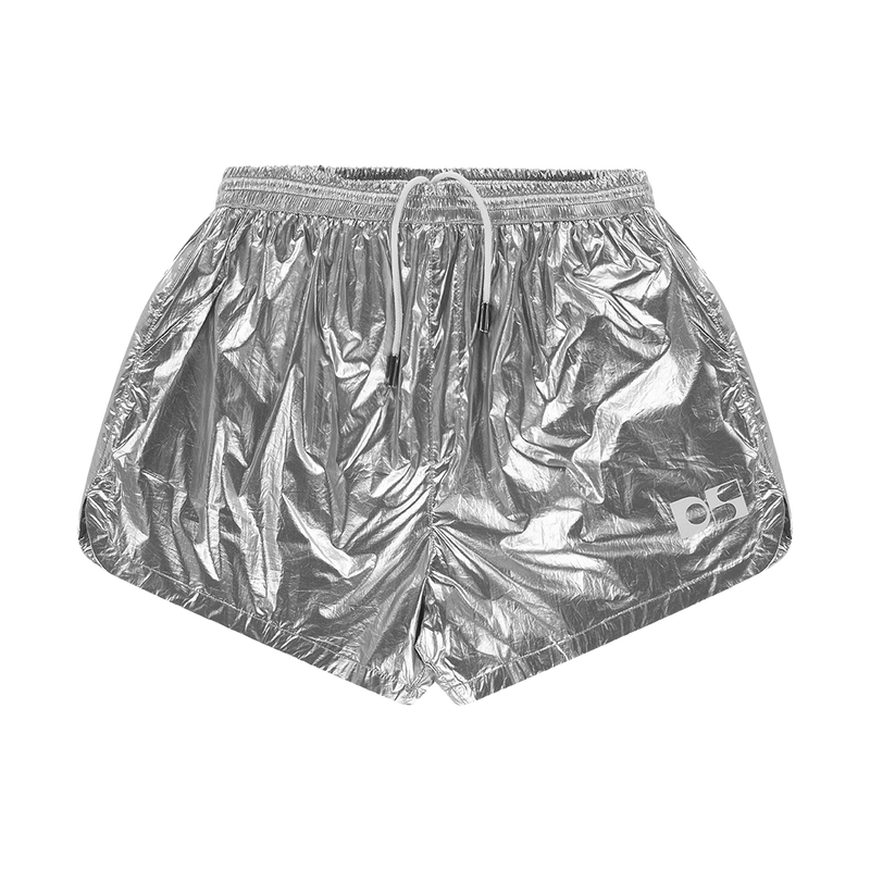 Silver metallic shorts