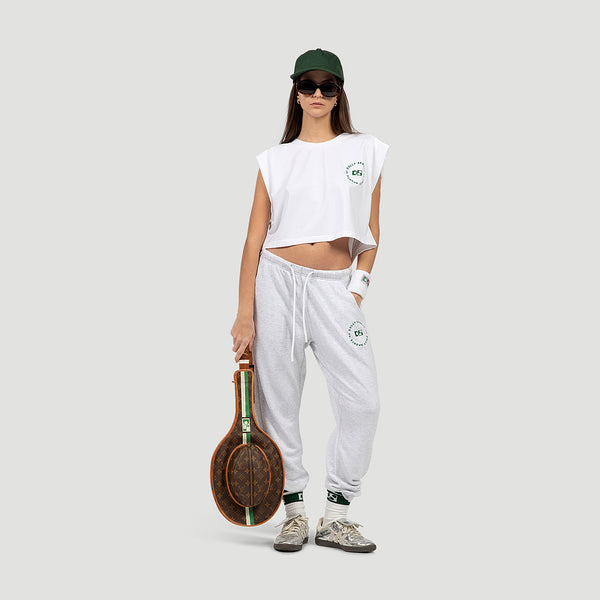 Cropped jersey top