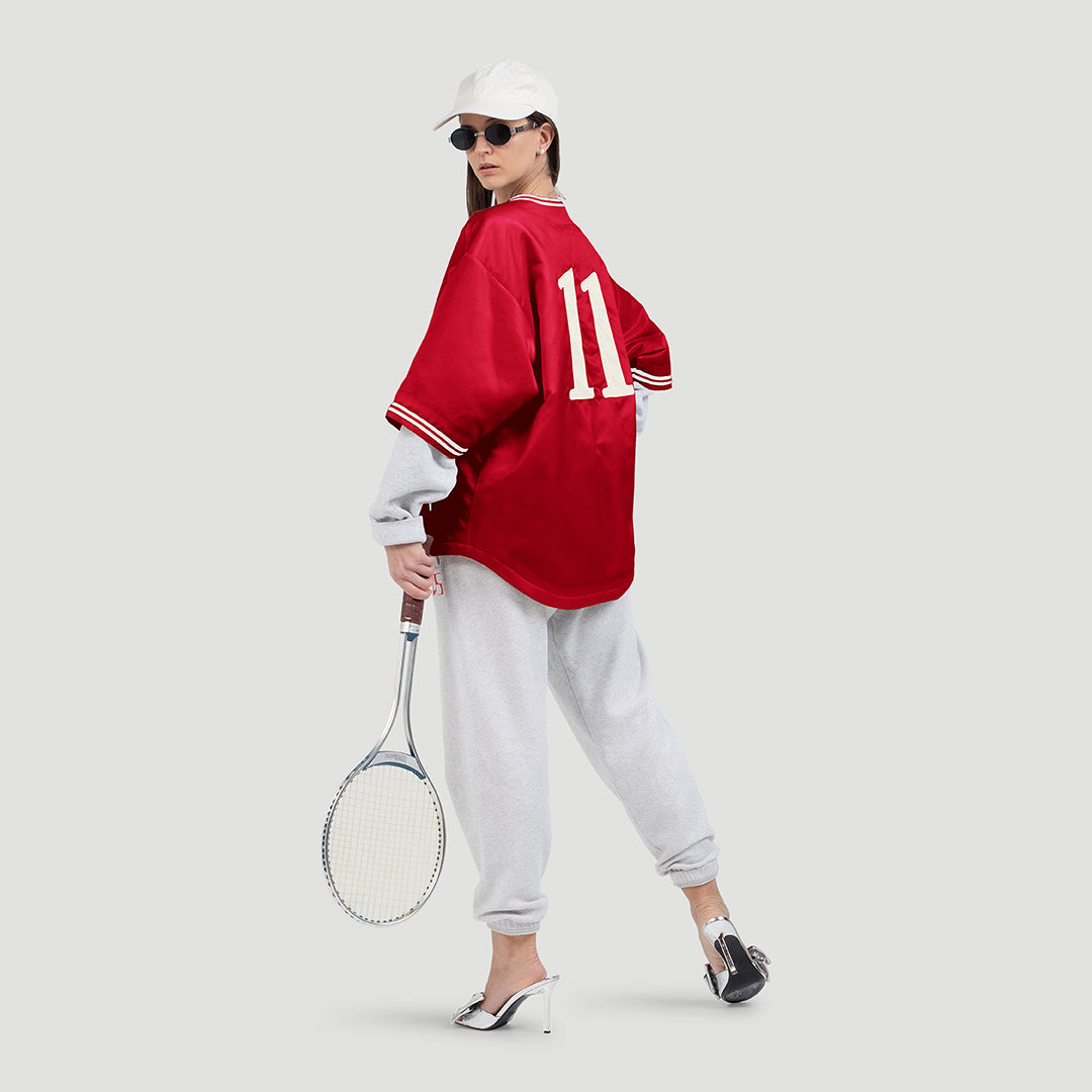 Dolly padded baseball jacket