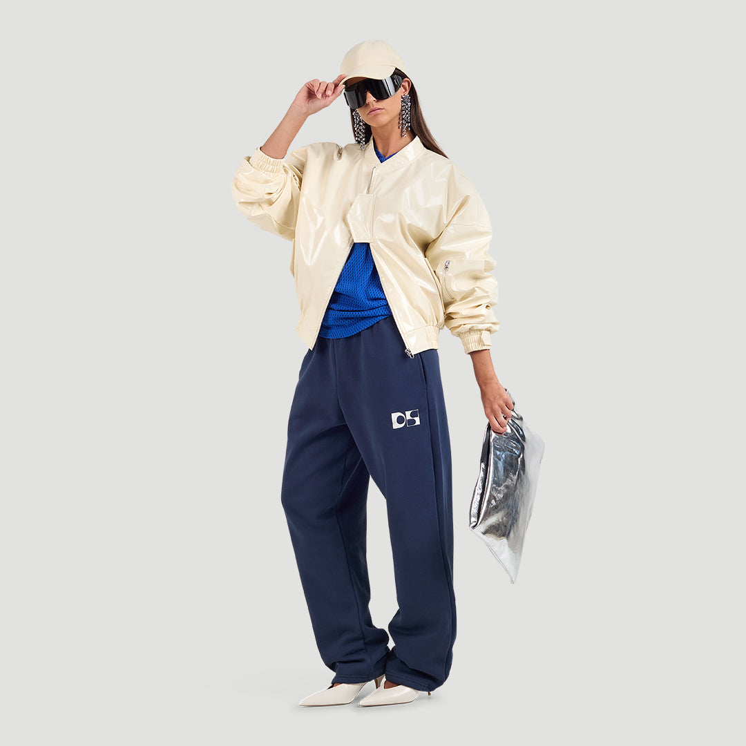 Cropped bomber jacket