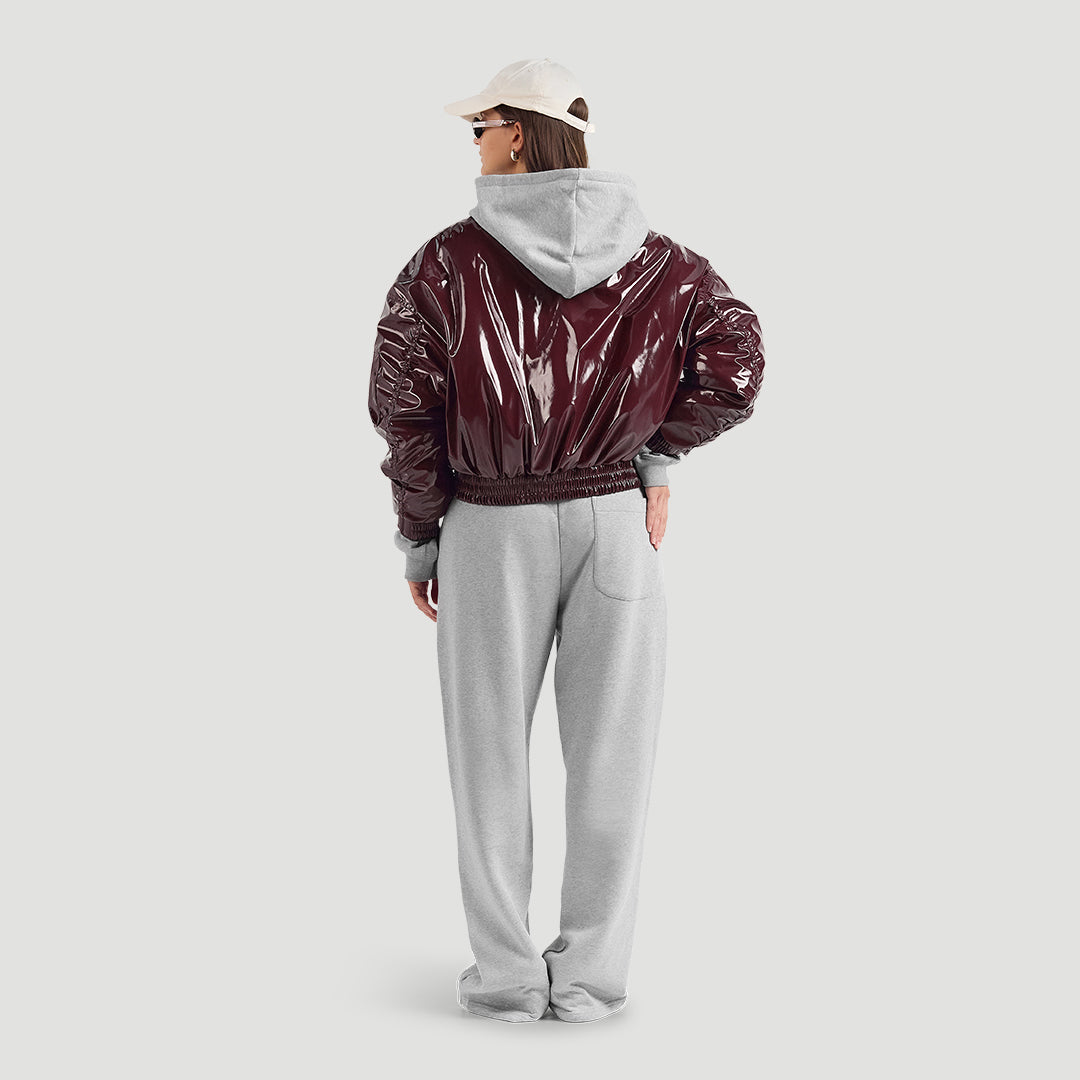 Classic cropped bomber
