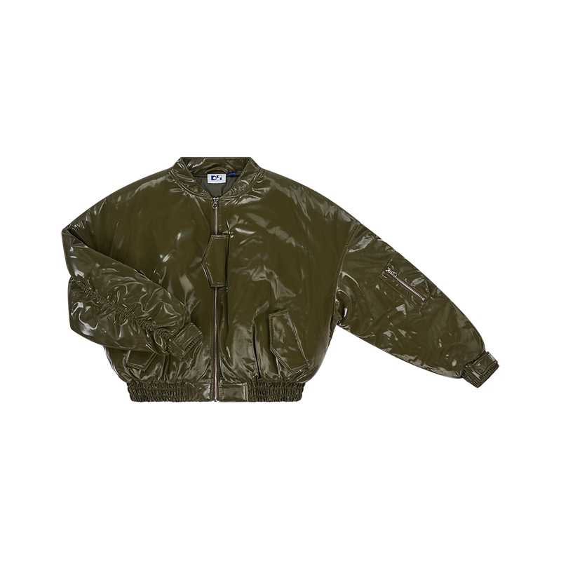 Cropped bomber jacket