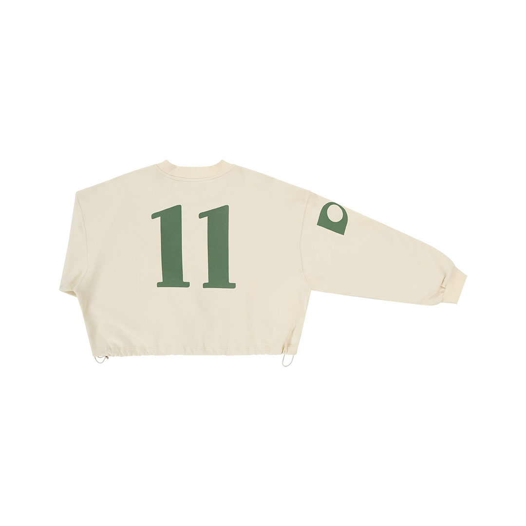 Baseball cropped sweater