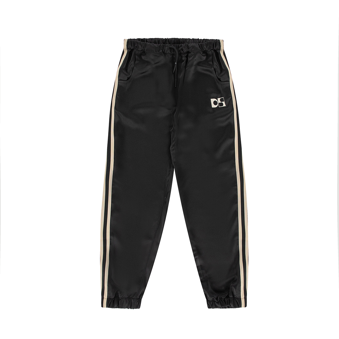 Low waist satin jogger