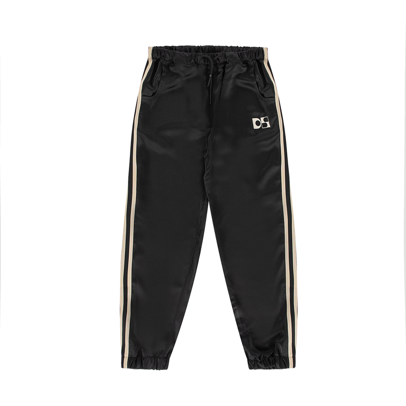 Low waist satin jogger