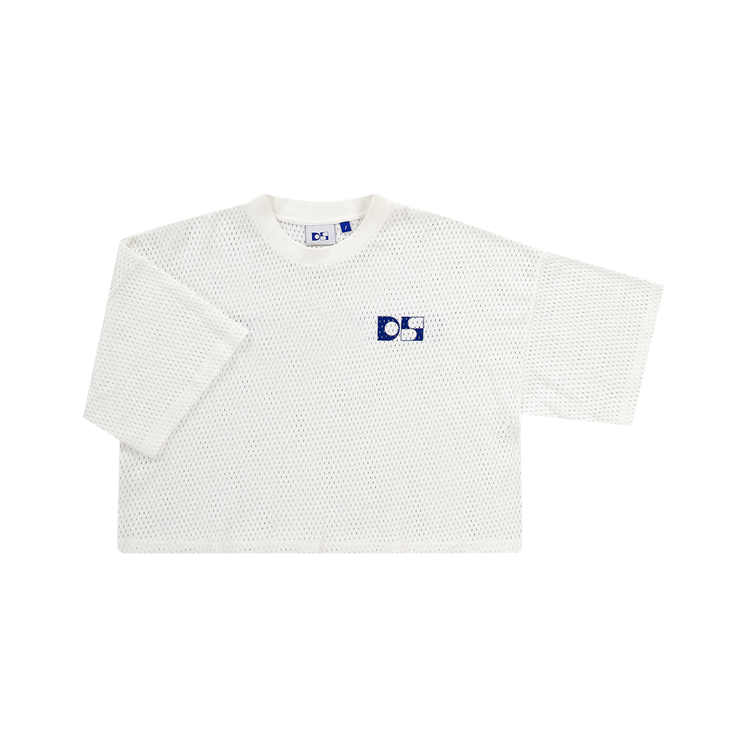 Cotton mesh loose tee
