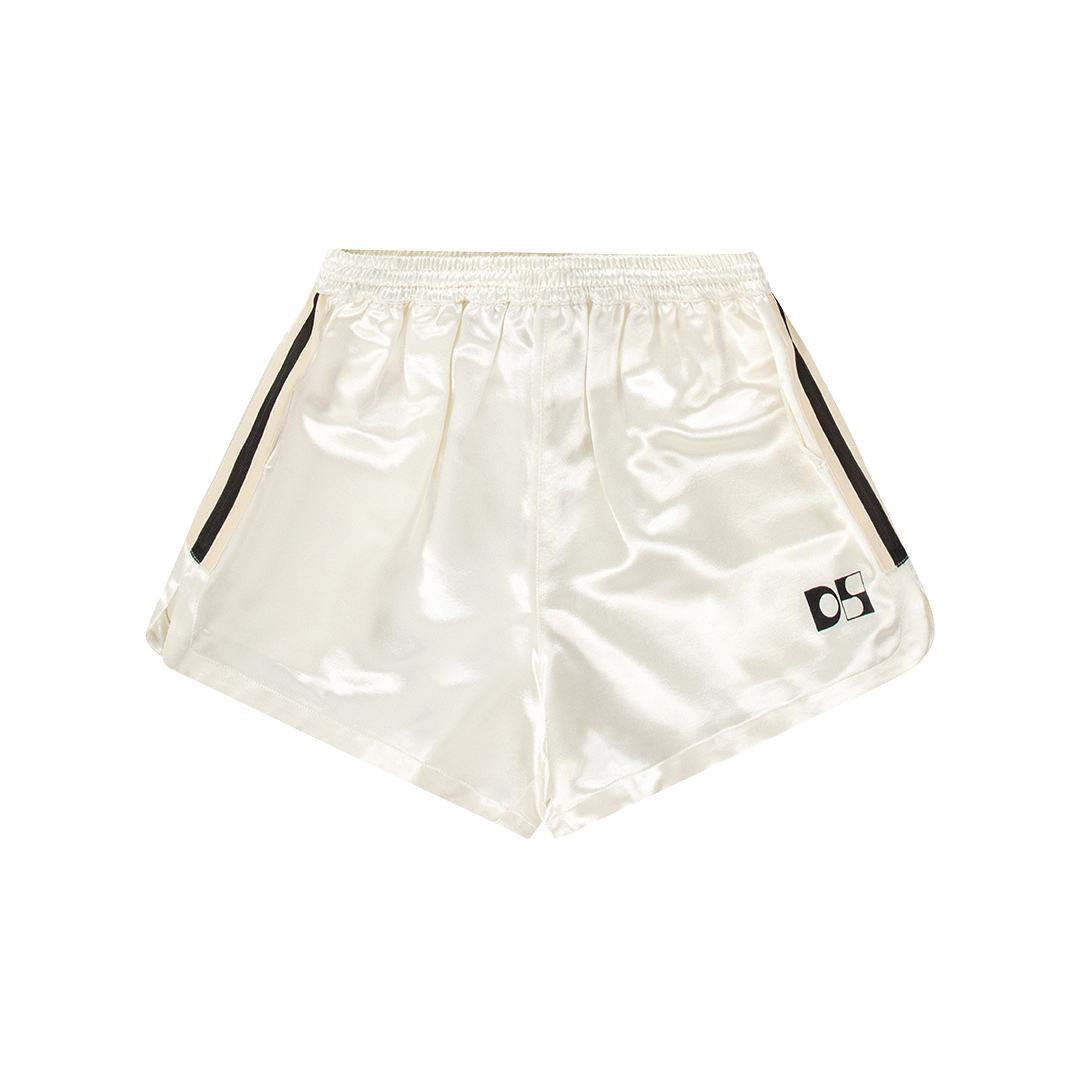 Satin running shorts