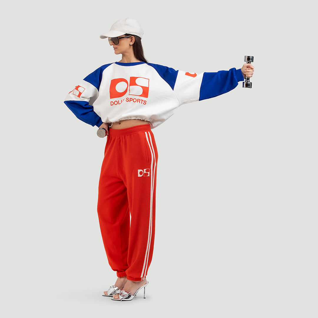Colourblock Cropped Sweater