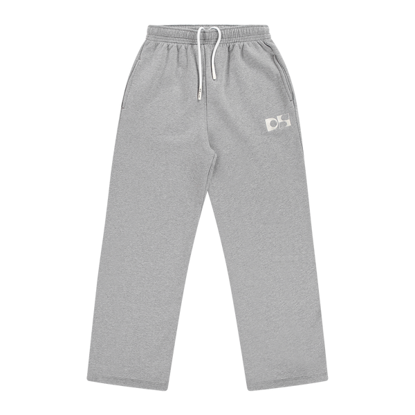 Wide-leg trackpants heavyweight cotton