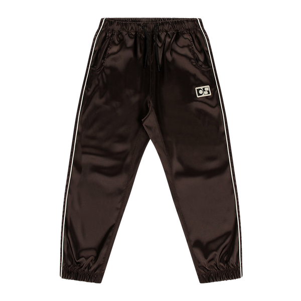 Low-waist satin joggers