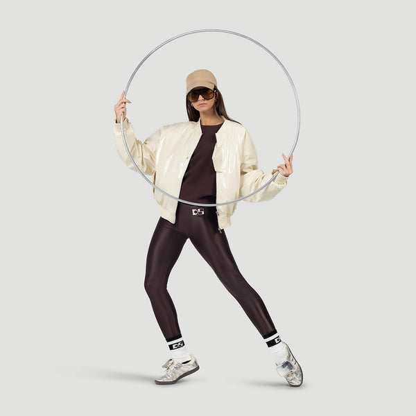 Cropped bomber jacket