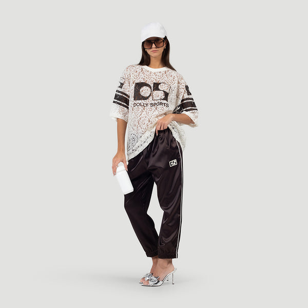 Oversized Lace Football Tee