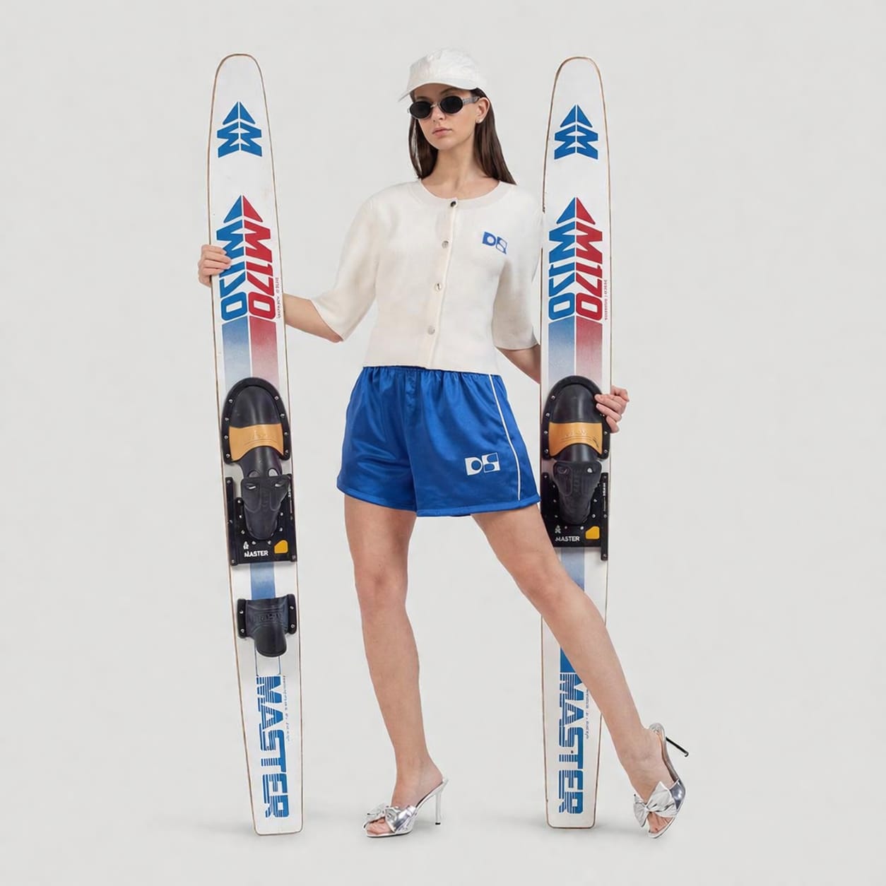 Satin running shorts