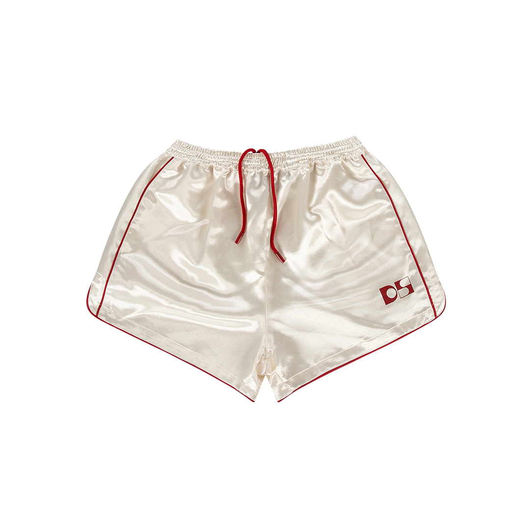 Satin running shorts