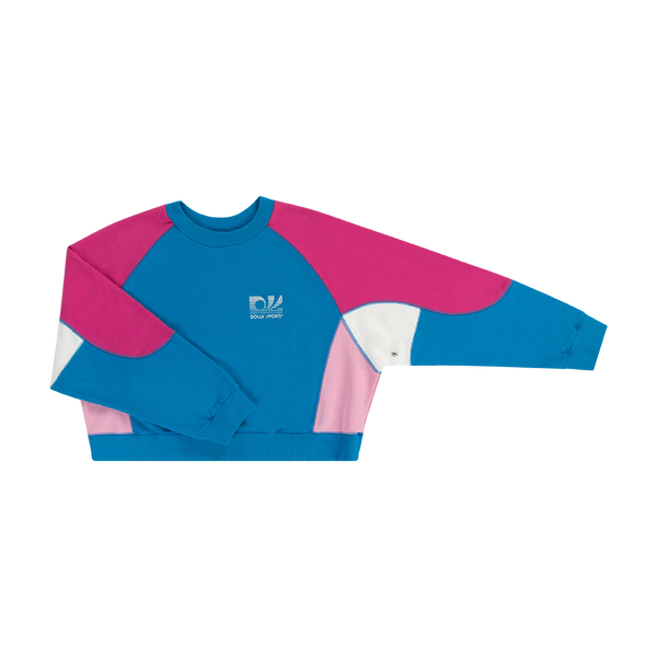 Cropped colourblock sweater